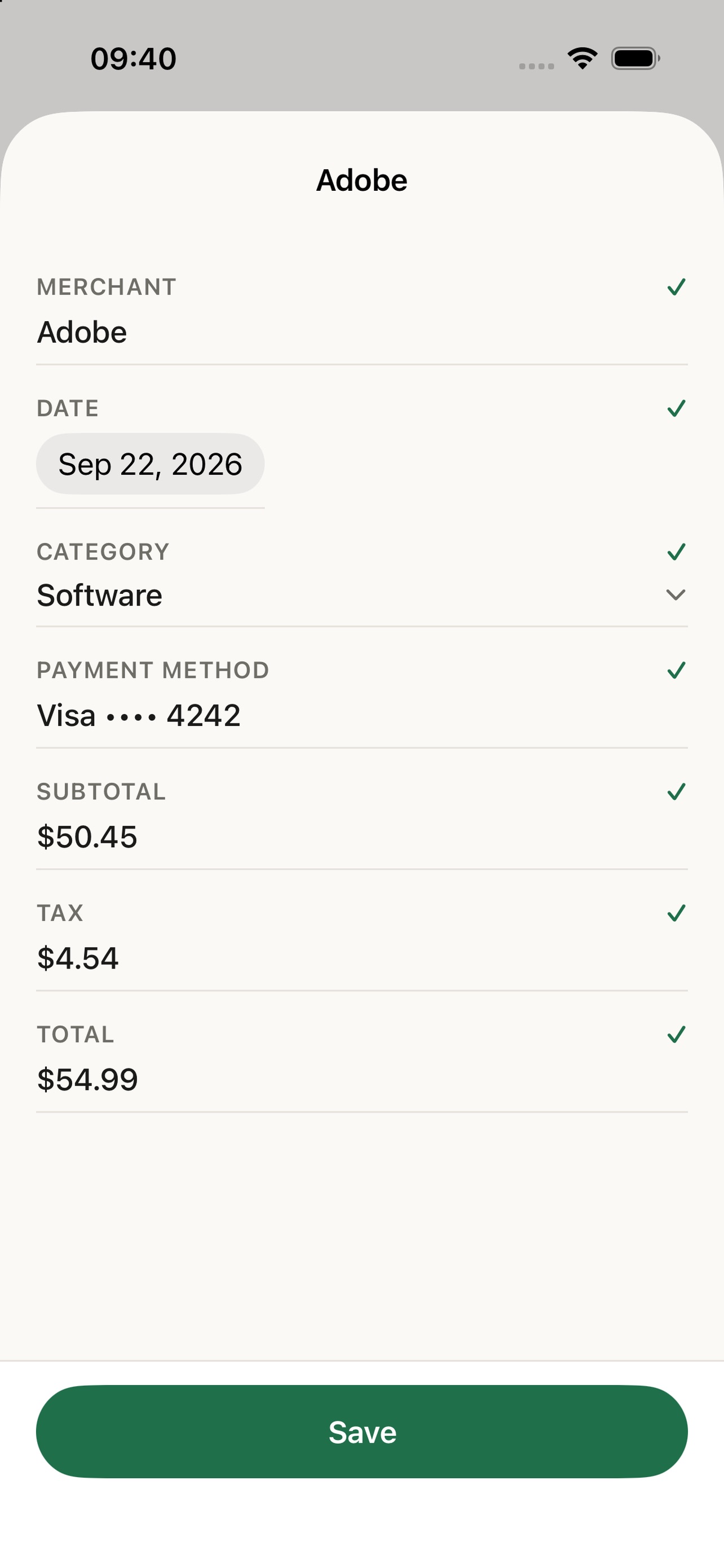 Screenshot 3 of Summa: Receipt Scanner