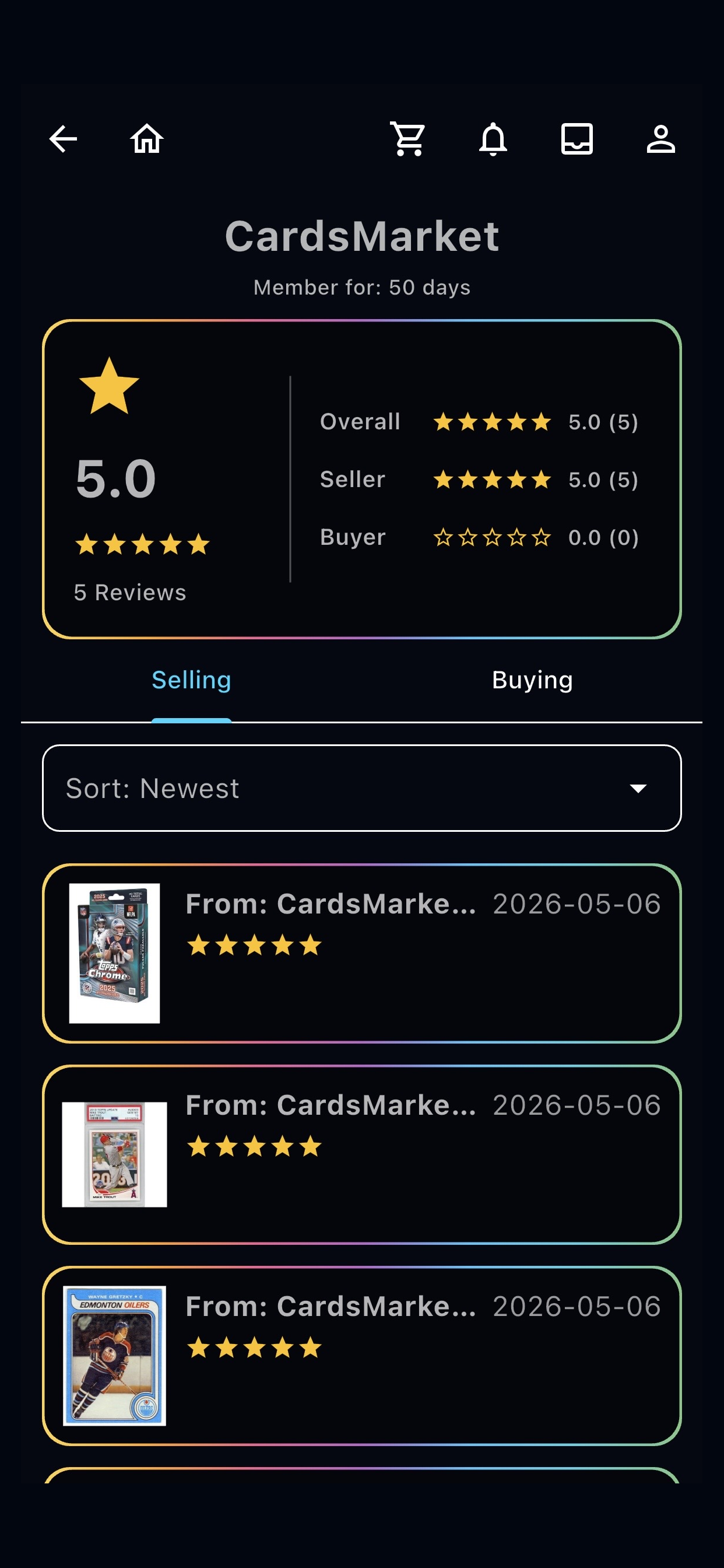 Cards Market screenshot 9