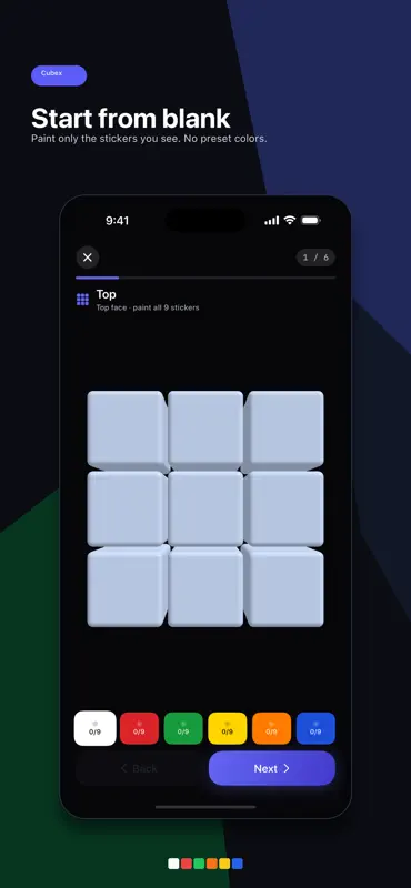 Cubex - ルービックキューブ 3Dソルバー screenshot 2 of 6