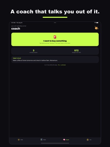 Broke Club: No-Spend Streaks iPad screenshot