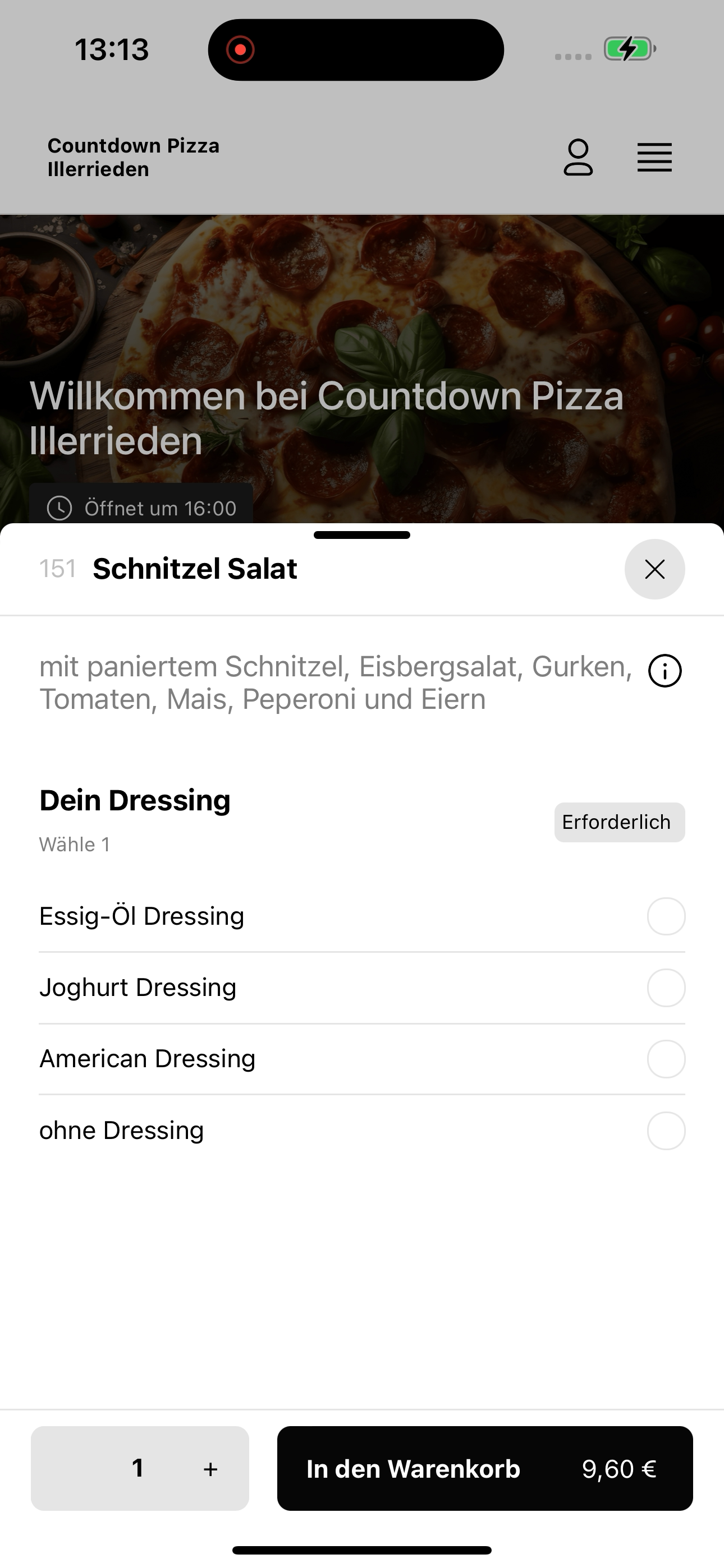 Countdown Pizza DE