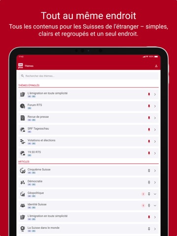 SWIplus de Swissinfo iPad screenshot 4