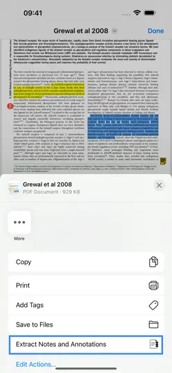 Скриншот PDF Noted на iPhone 3