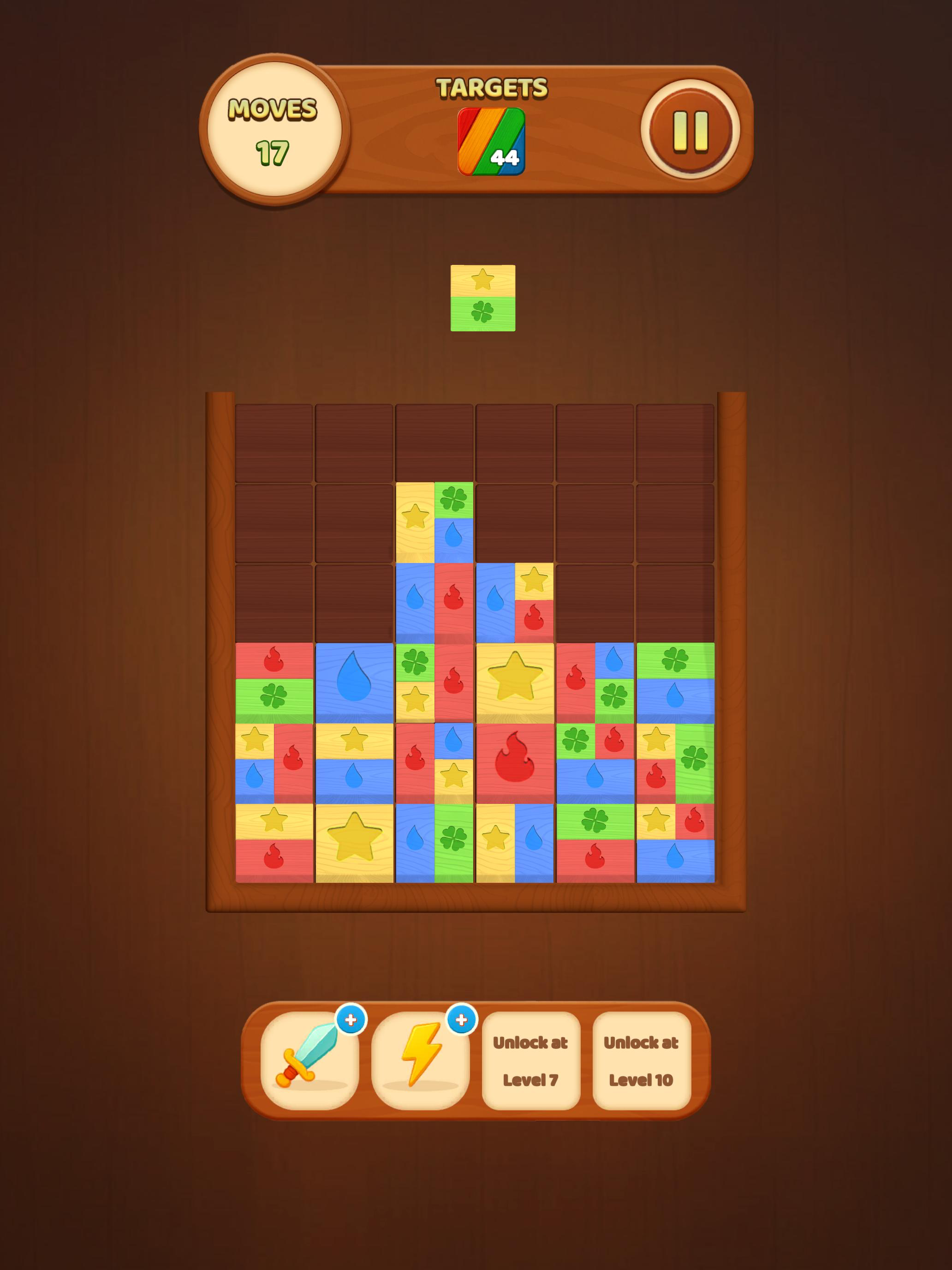 Drop Blocks Color Merge Puzzle