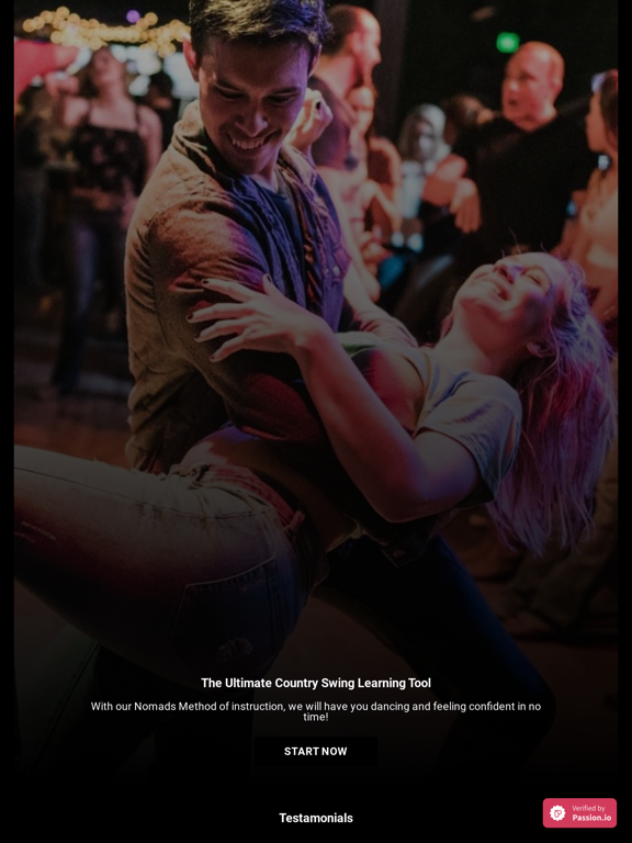 Country Swing Online iPad screenshot 1 - Education app