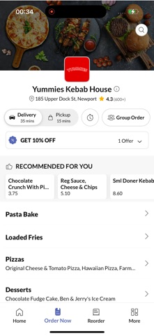 Yummies Kebab House. app screenshot 2