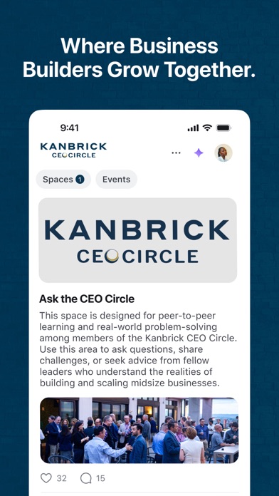 Kanbrick Community: CEO CIRCLE app screenshot