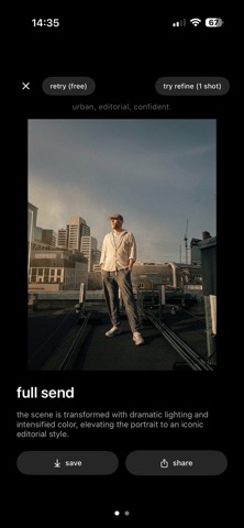 post – photos are stories iPhone screenshot