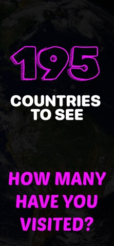 Visited Countries Map Tracker screenshot