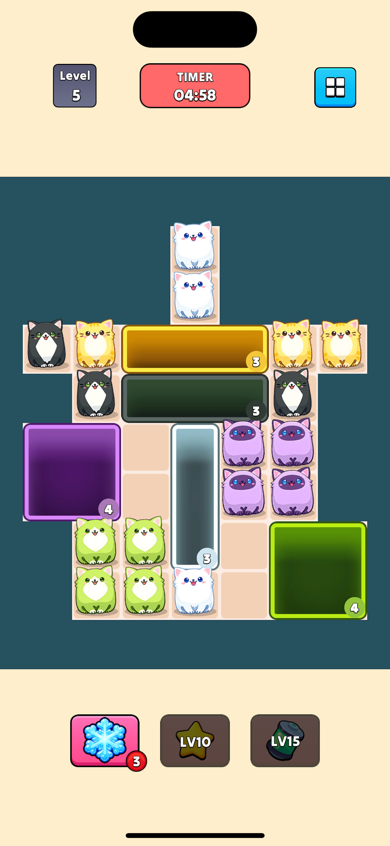 Cat Block Jam Puzzle screenshot 6
