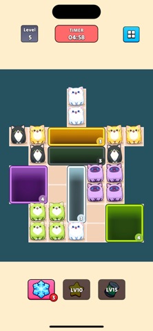 Cat Block Jam Puzzle screenshot