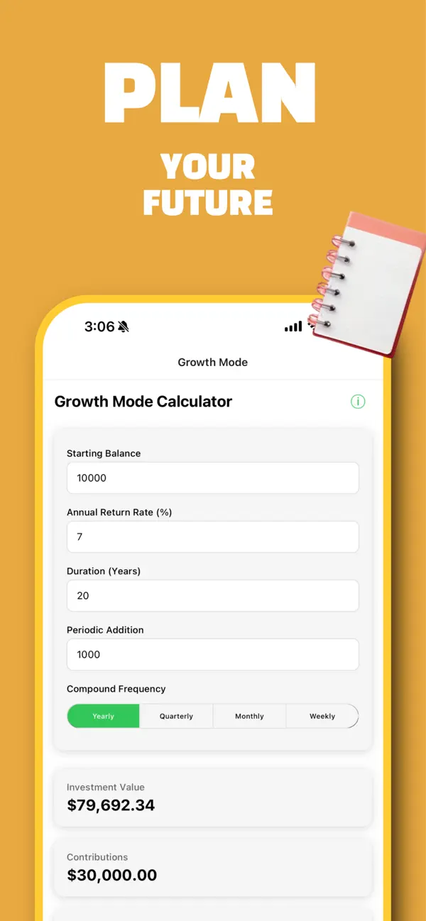 Screenshot #2 pour Compound Interest Calc