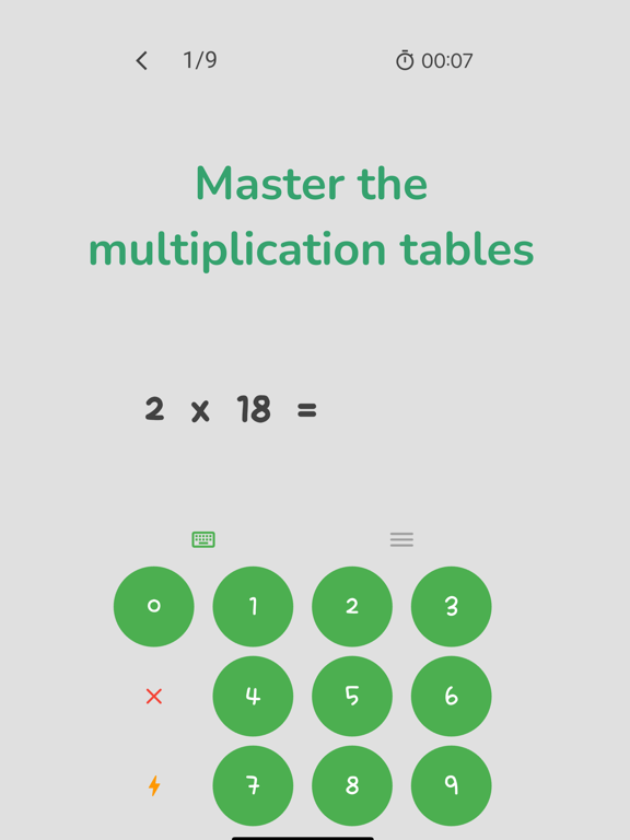 Malba - Multiplication Tables