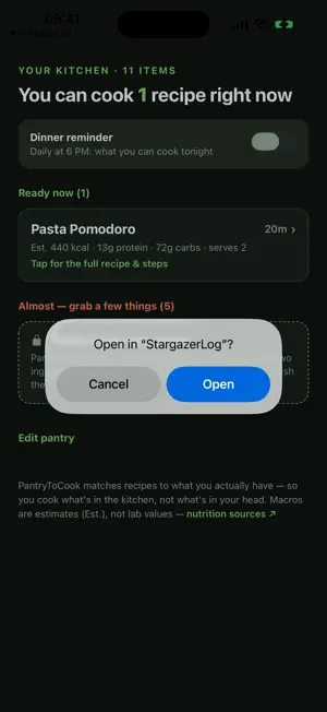 PantryToCook screenshot 1