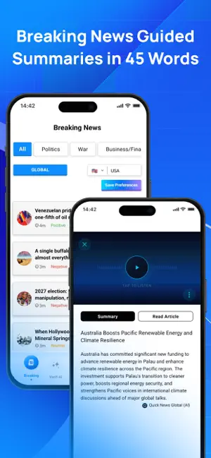 Quick News (AI) - News in 9s screenshot 2