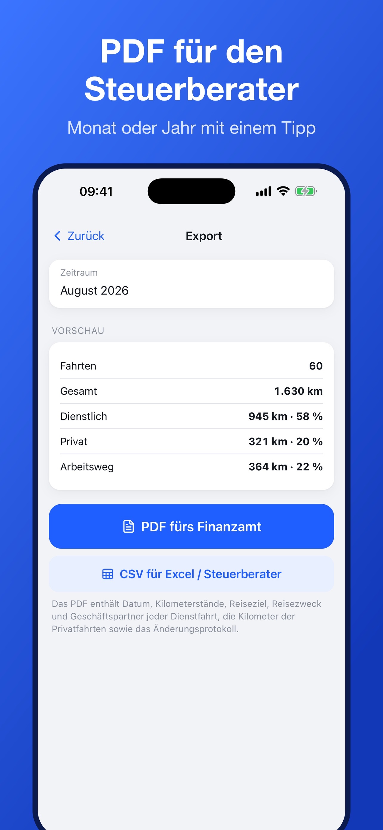 Screenshot 6 of Mein Fahrtenbuch: Km & Steuer