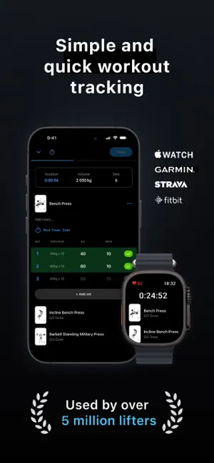 Lyfta: Gym Workout Tracker Log screenshot 1