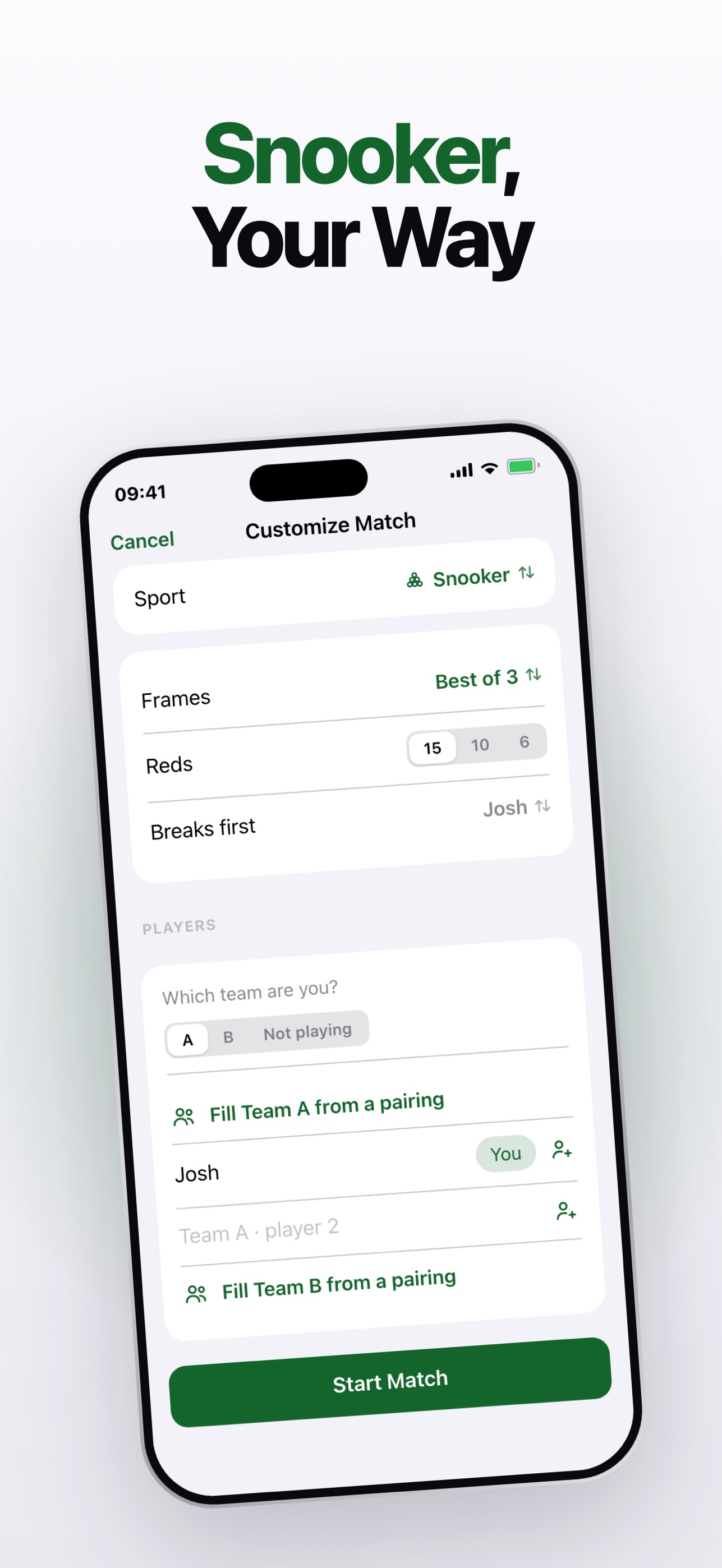 Screenshot 3 of Snooker Score Tracker