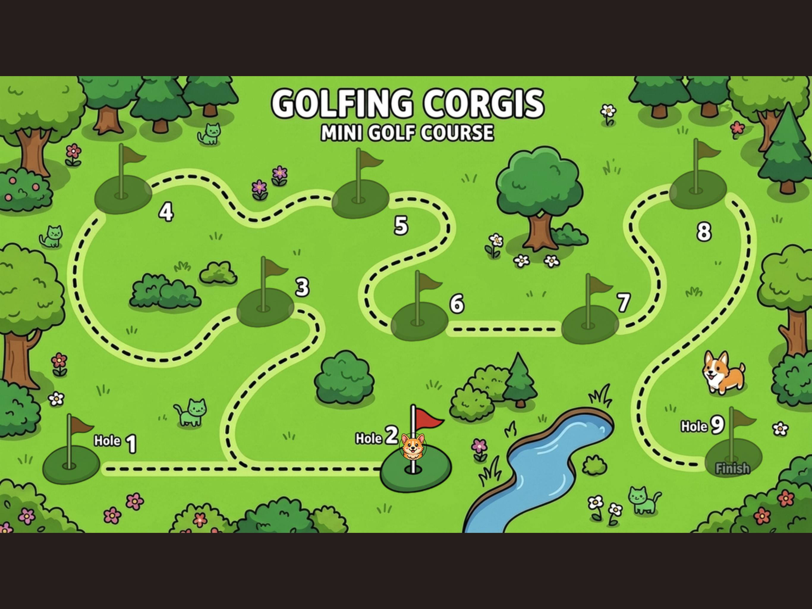 Golfing Corgis