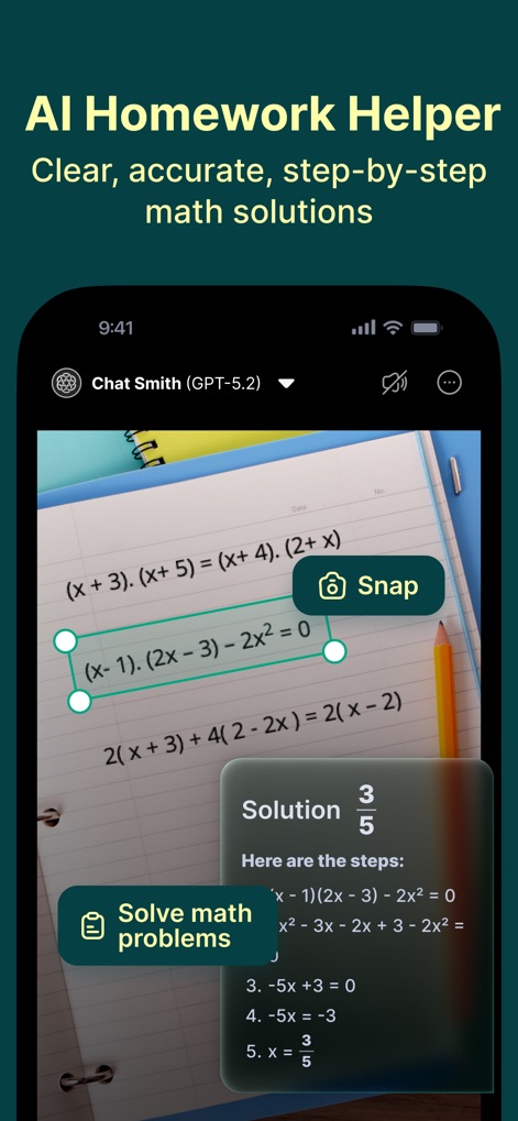 Chat Smith: AI Chatbot & Agent - Math Problem Solver