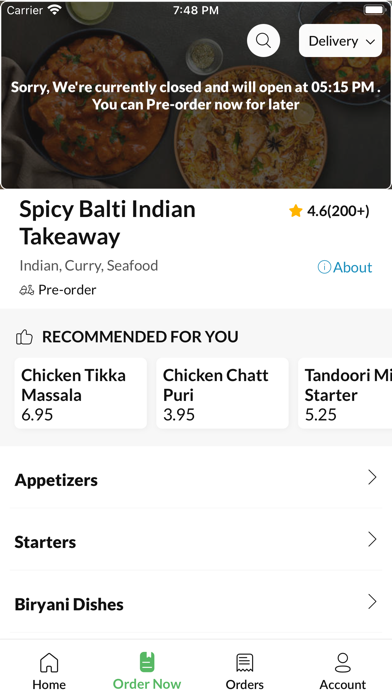 Spicy Balti Indian Takeaway Screenshot