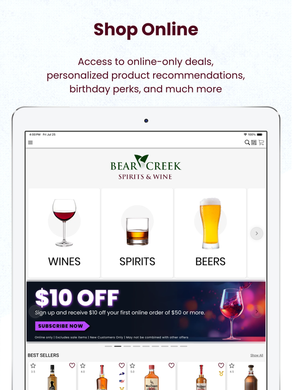 Screenshot #4 pour Bear Creek Spirits & Wine