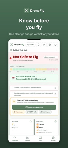 DroneFly: Safe to Fly iPhone screenshot 1