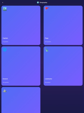 Erudite Quiz Trivia Crac Daily iPad screenshot