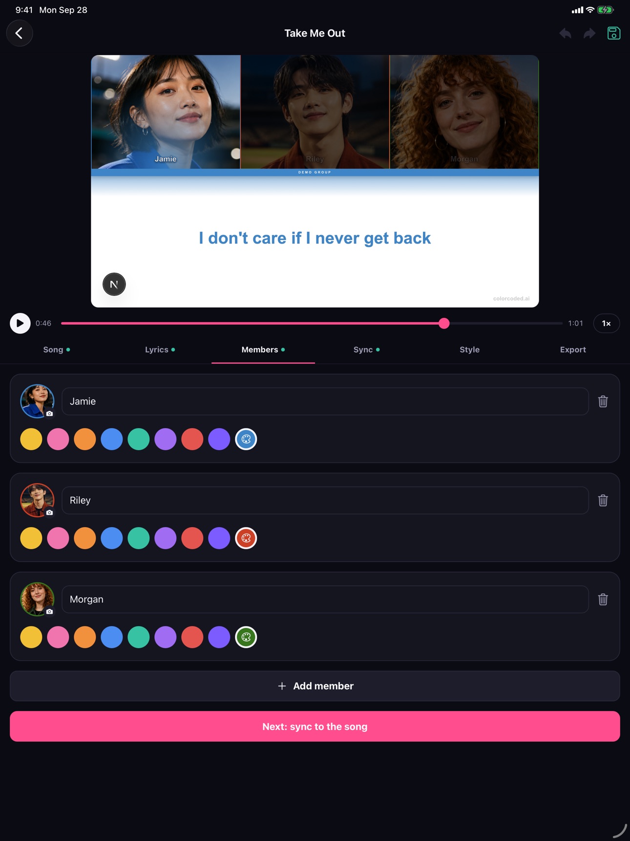 Screenshot 8 of colorcoded.ai