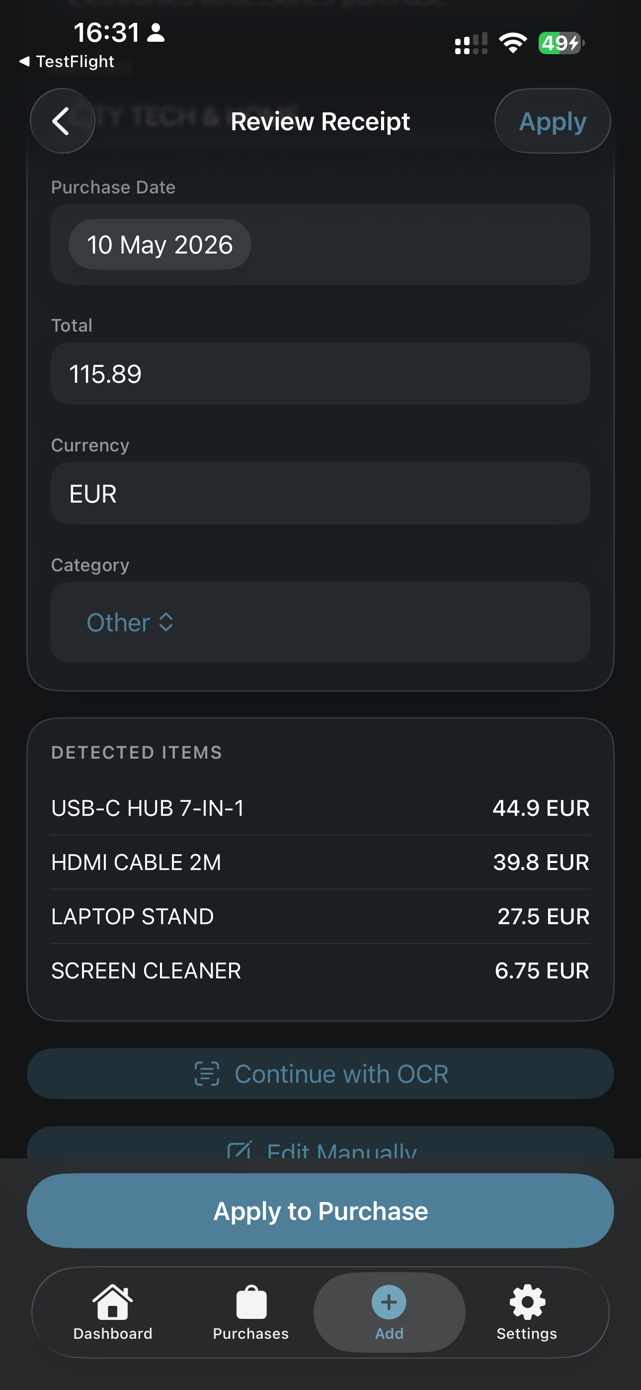 Proofly: Receipt Tracker screenshot 6