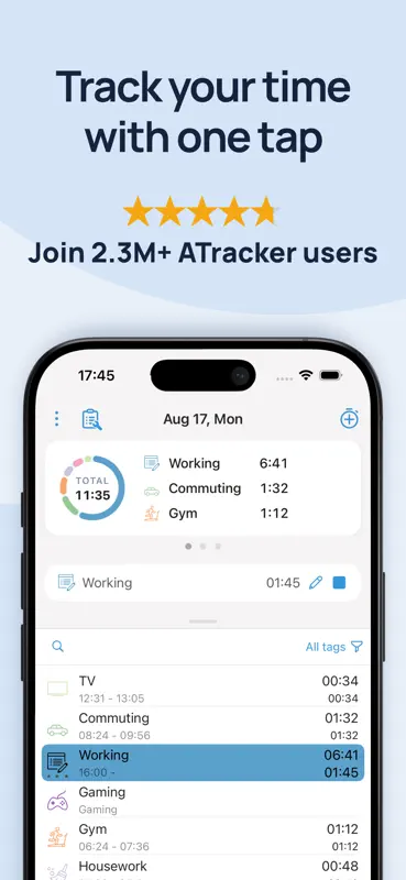 ATracker PRO Time Tracker screenshot 1 of 10