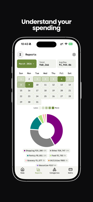 zero: offline expense tracker Screenshot 1 of 8