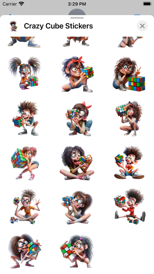 #3. Crazy Cube Stickers (iOS) Podle: Paul Scott