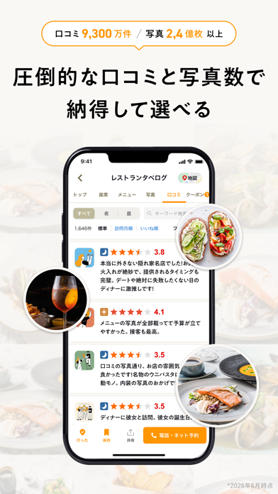 食べログ-おいしいお店を見つけて予約できるグルメアプリのスクリーンショット - 3