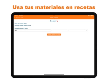 Calcular Costos Recetas iPad screenshot 4