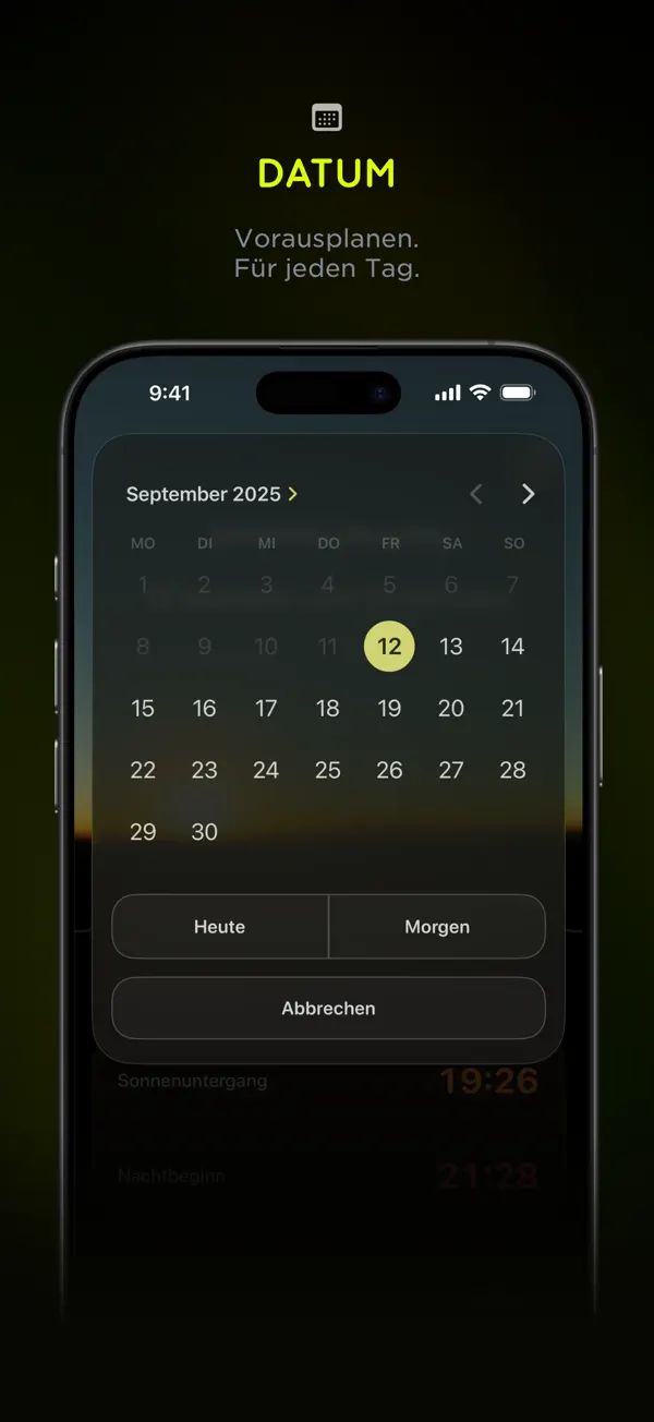 Lumy, Sonnentracker Fotografie iPhone App Screenshot 8 – Foto & Video