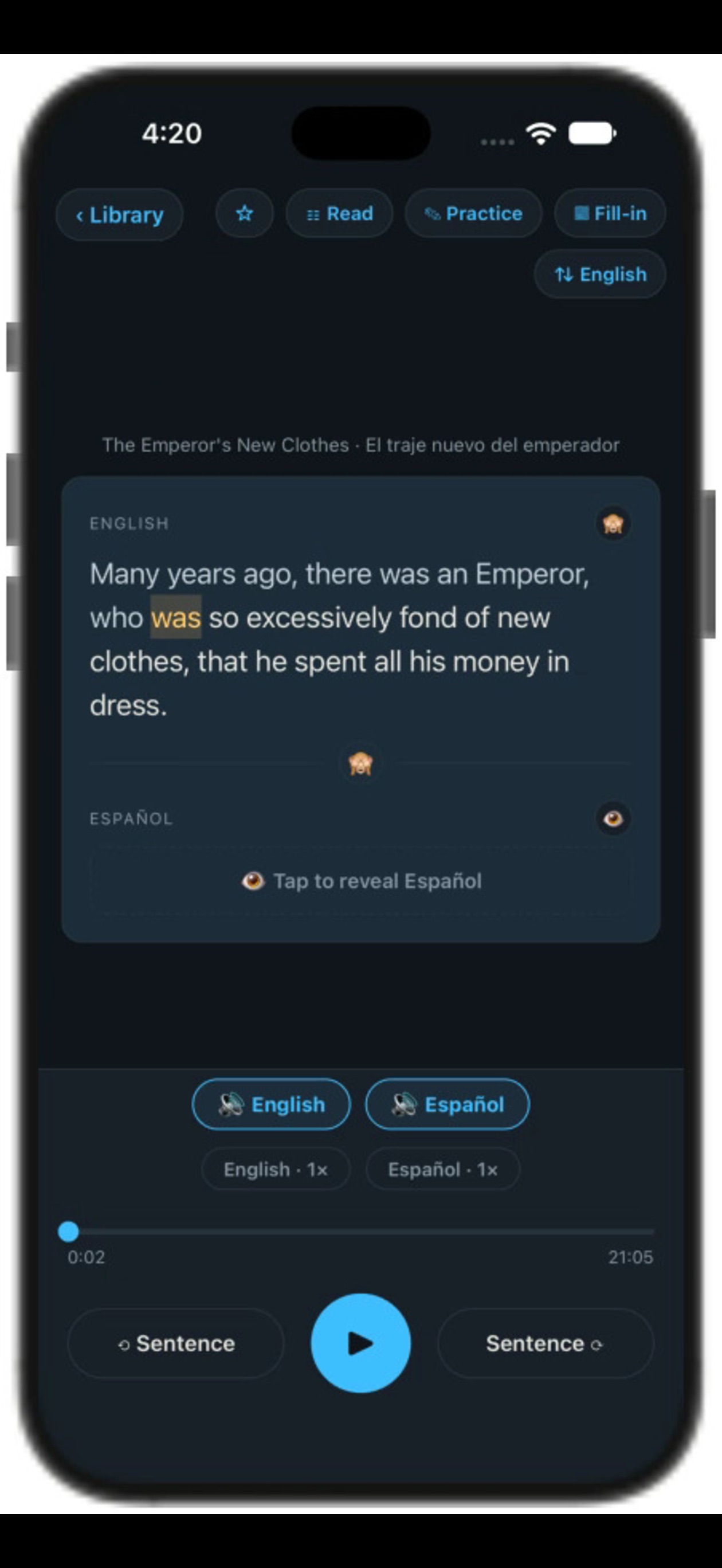 Screenshot 2 of Bilingual Reader (f4f71a)