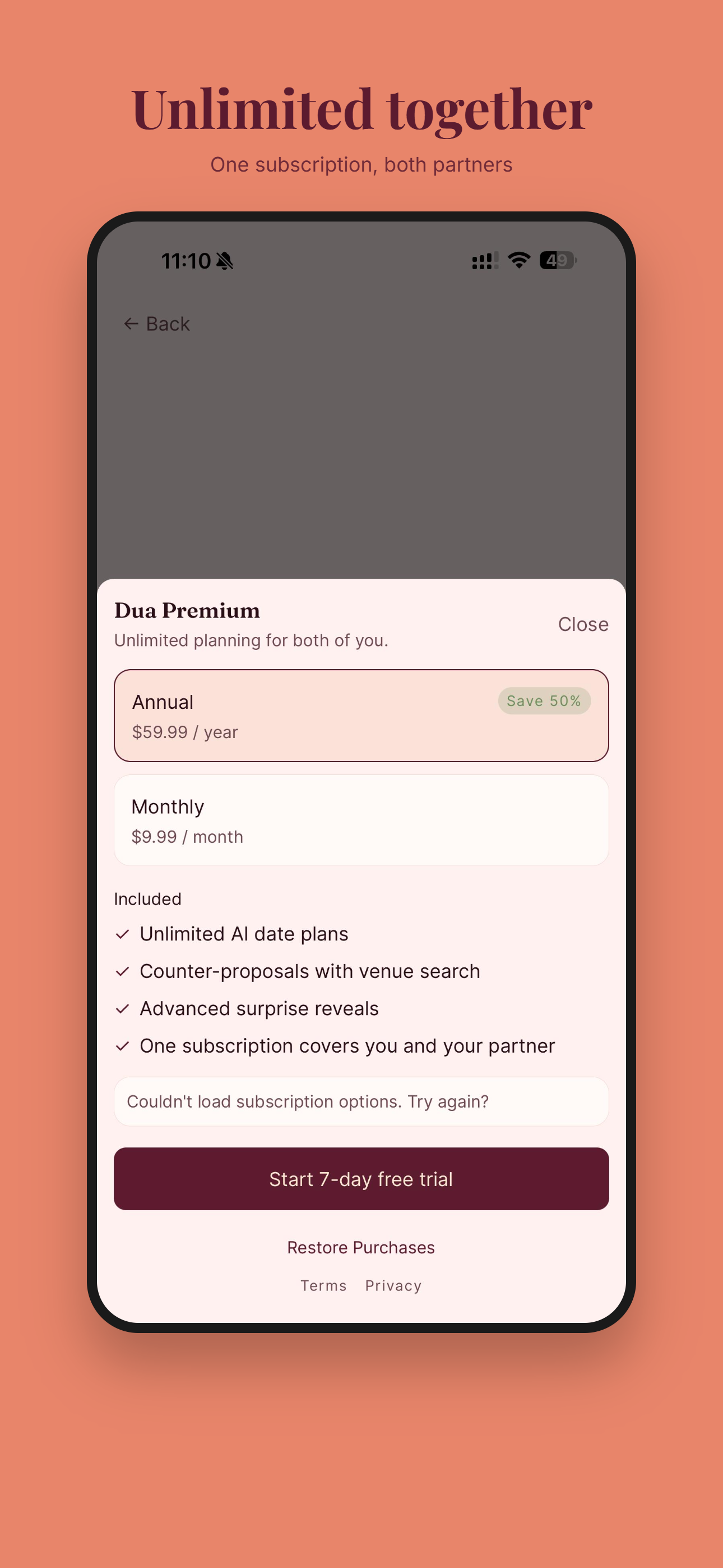 Dua: AI Date Planner Couples