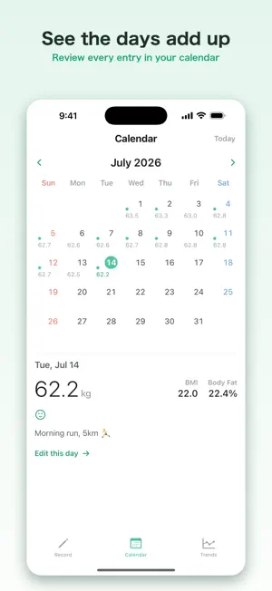 Minimal Weight Tracker screenshot 3