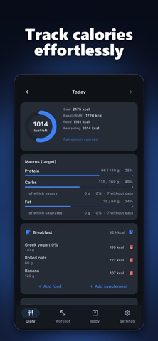 GiFit: Workout & Calorie Log Screenshot 1 of 8