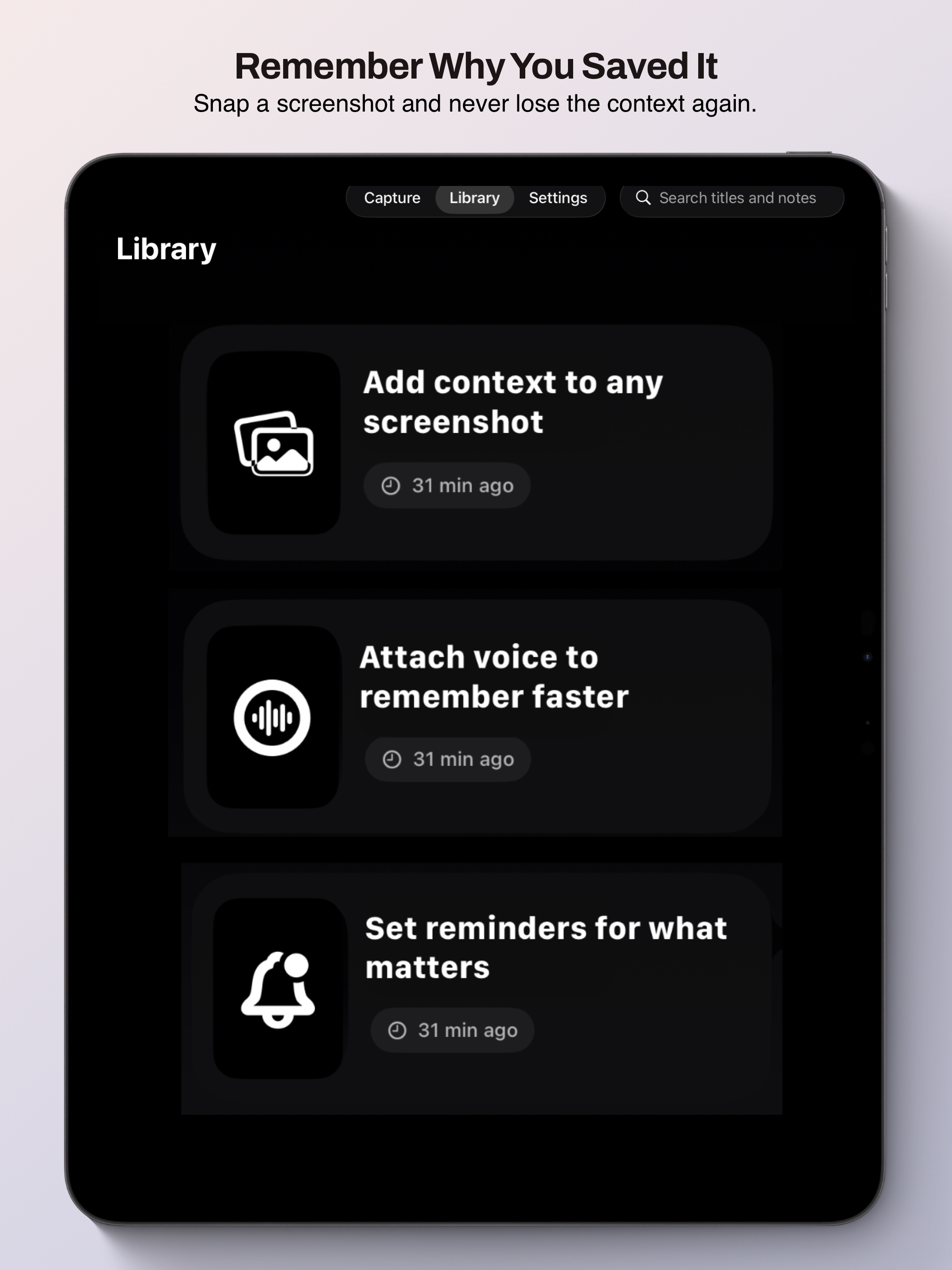 ShotMark : Screenshot Memory