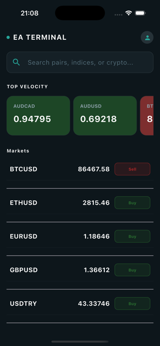 EA Terminal Screenshot 1 of 3