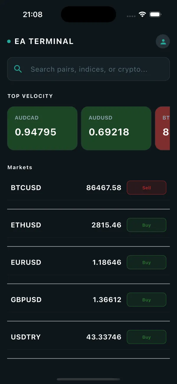 Screenshot #1 pour EA Terminal