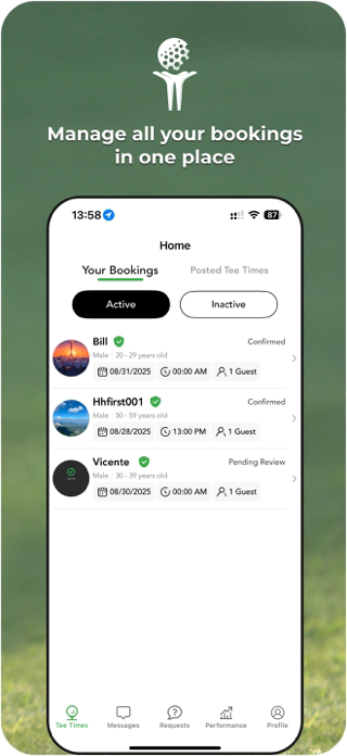 TTSharegolf: Book & Host Screenshot 3 of 4