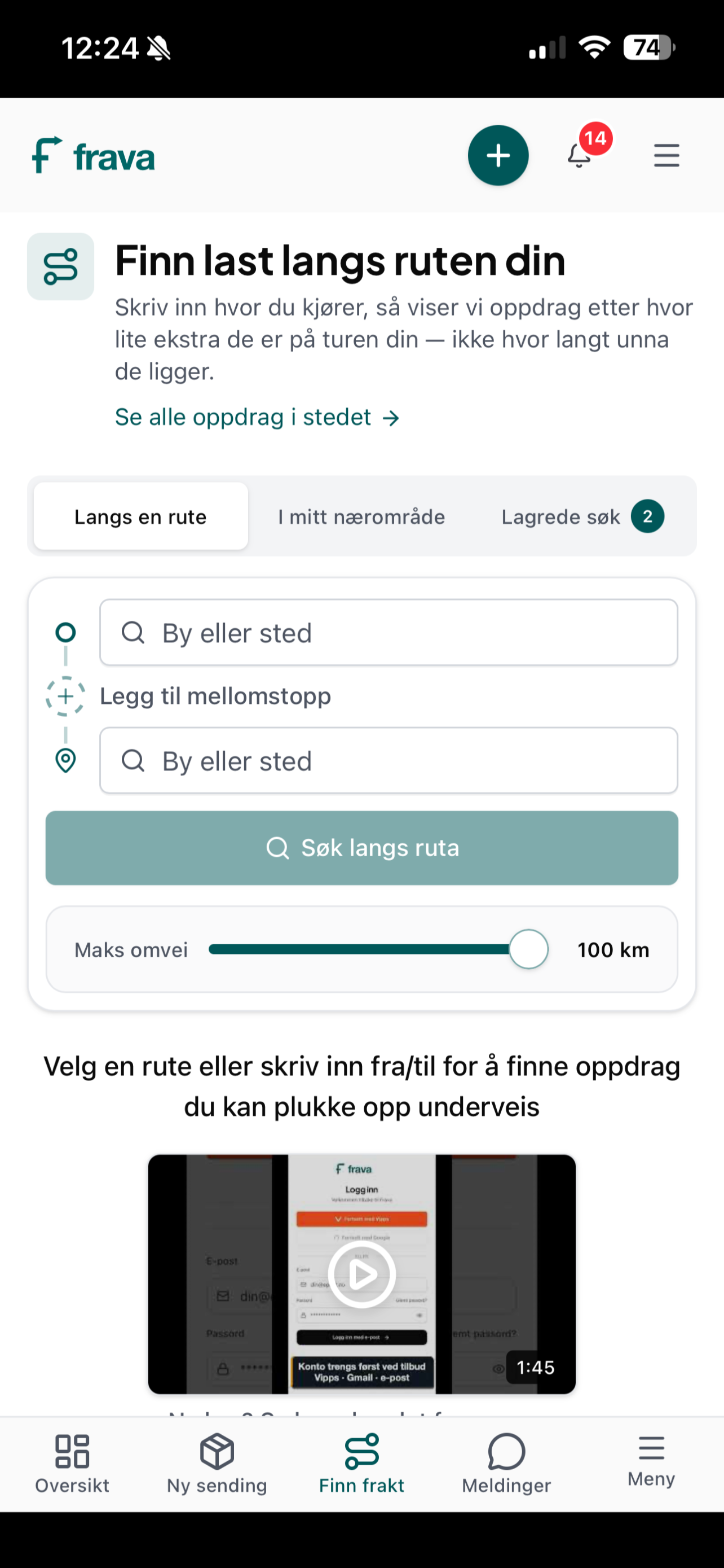 Frava – frakt langs ruten screenshot 7
