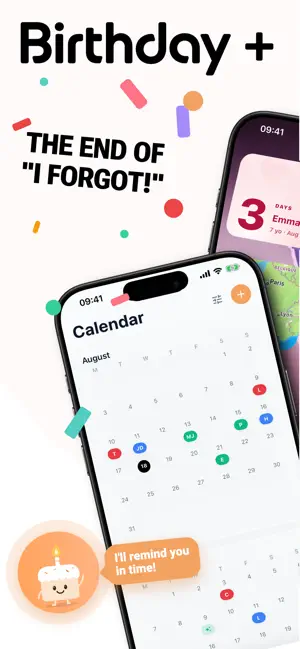 Birthday+ | Reminder & Widget screenshot 1