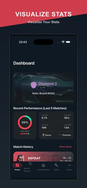 Valor Board - VALORANT Stats screenshot 1