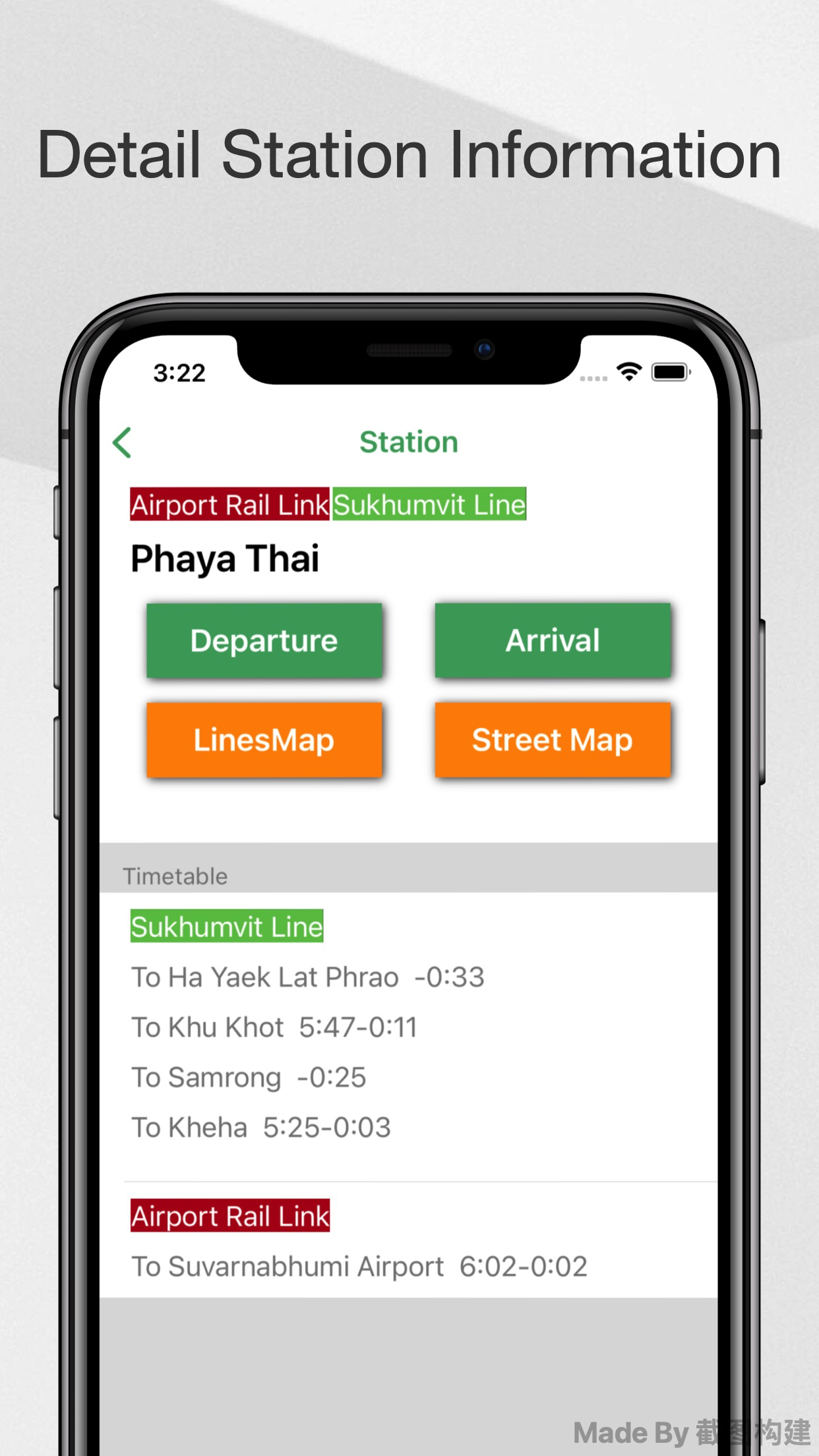 Bangkok Metro Navigation Map