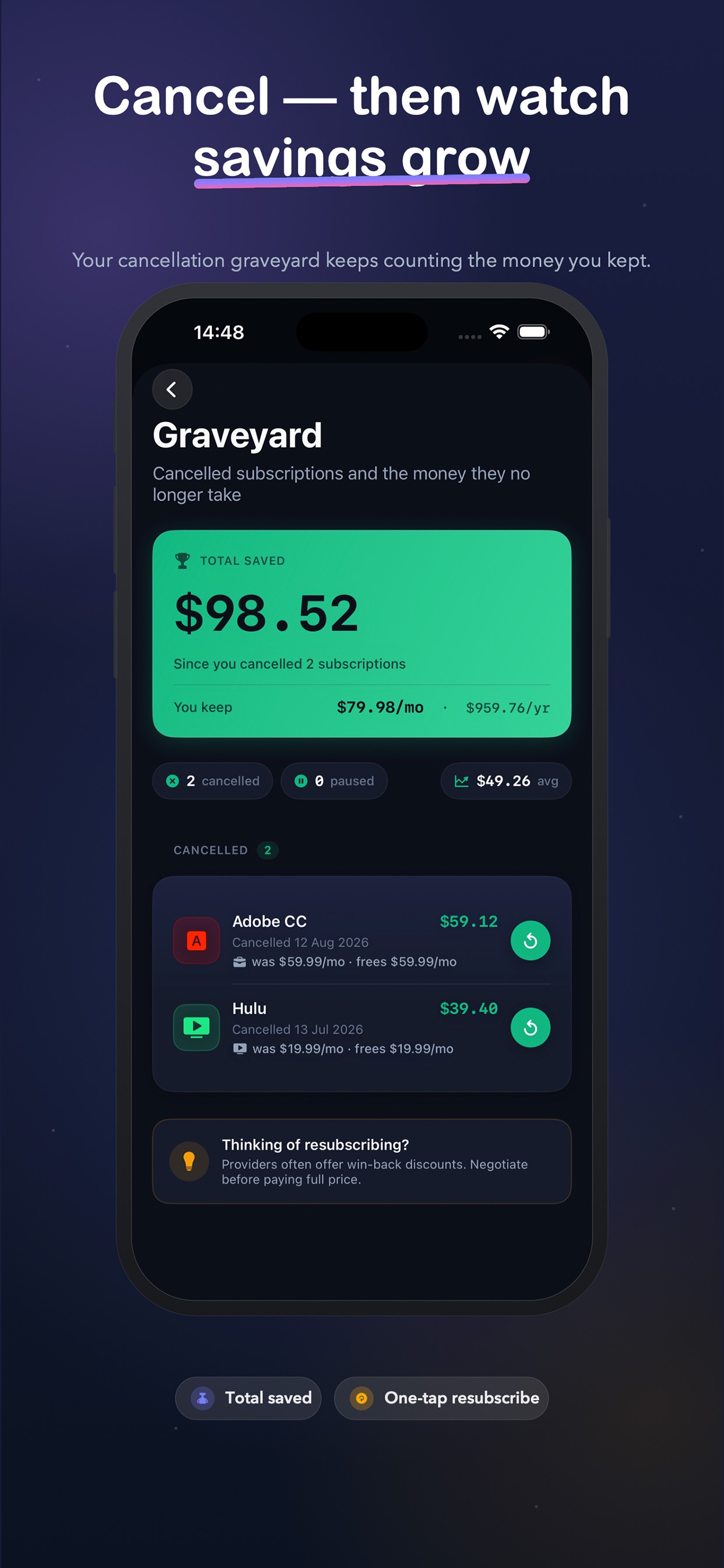 Screenshot 8 of SubTrack: Bills & Budget