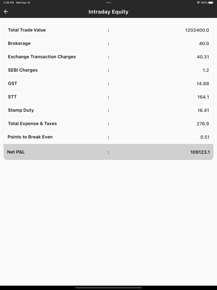 Equity Brokerage Calculator